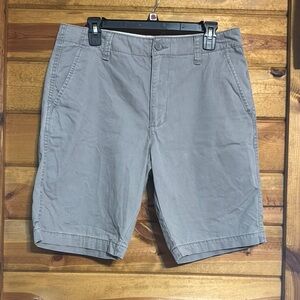 Old Navy Gray Flat Front Shorts Classic Fit